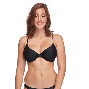 Black Supportive Bikini Top w/Underwire Women’s Size F Cup